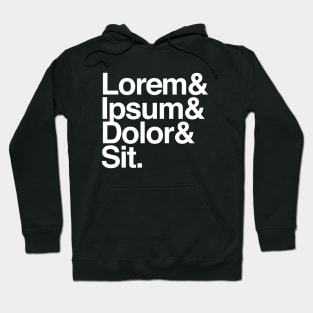 Lorem Ipsum Greek Text Graphic Design Hoodie